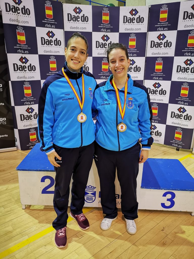 Ruth e Cristy no campionato de España Sénior e de Para-Karate