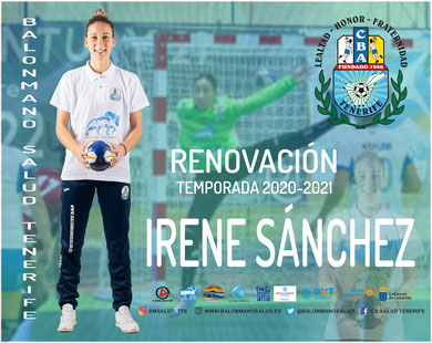 Irene Sánchez renova co Salud Tenerife | CBST