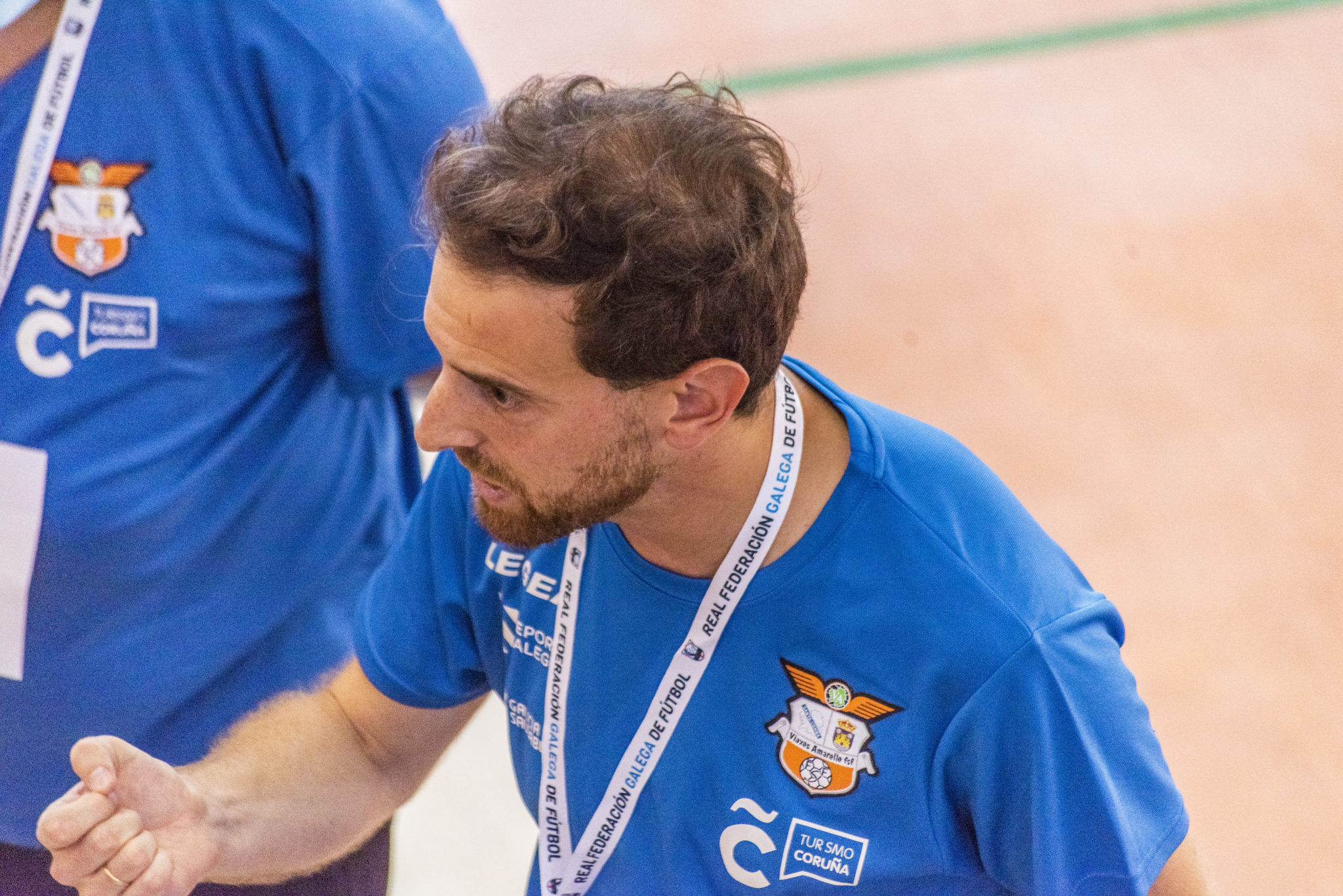 Jorge Basanta, adestrador do Amarelle FSF / Íñigo Rolán