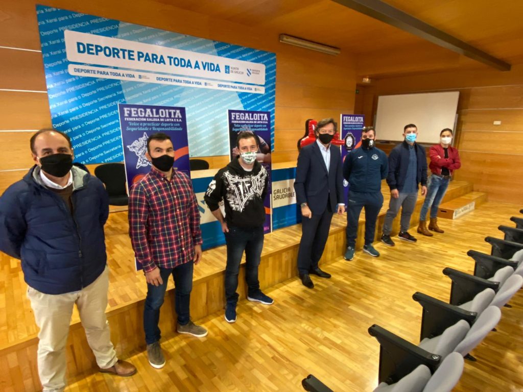 A Federación Galega de Loita e D.A. presentou a campaña #deportefederado #deporteseguro, coa entrega dos puntos hixiénicos e os bonecos de adestramento (Dummies), os clubs Galegos / FEGALOITA