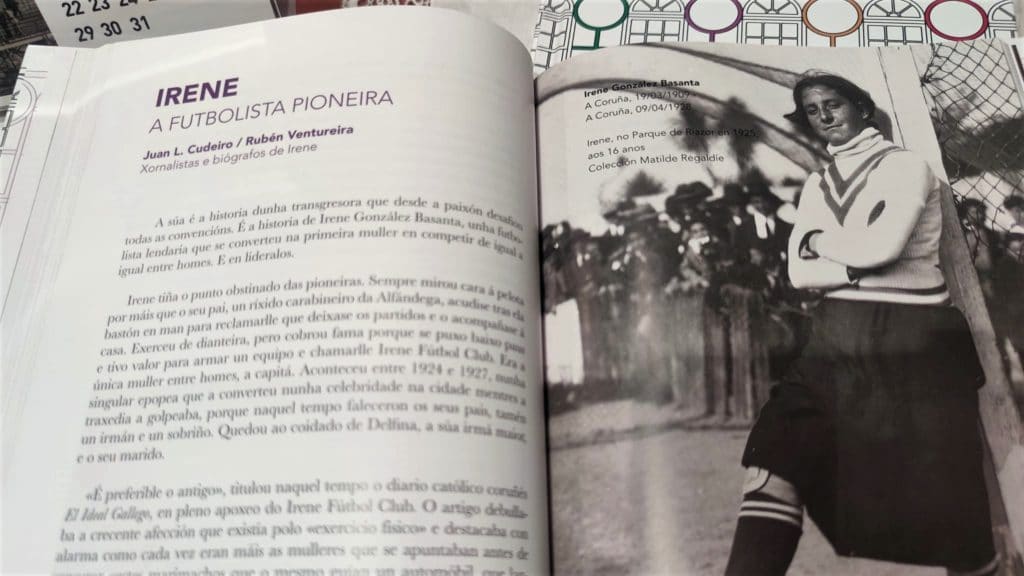 A porteira Irene González, unha das protagonistas do libro 'Cidade das Mulleres. Veciñas Ilustres da Coruña'
