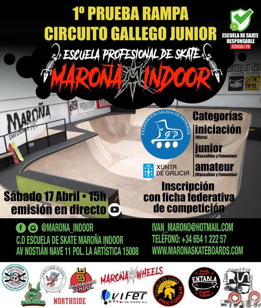 Circuíto Galego Junior de skate no Maroña Indoor / FG PATINAXE