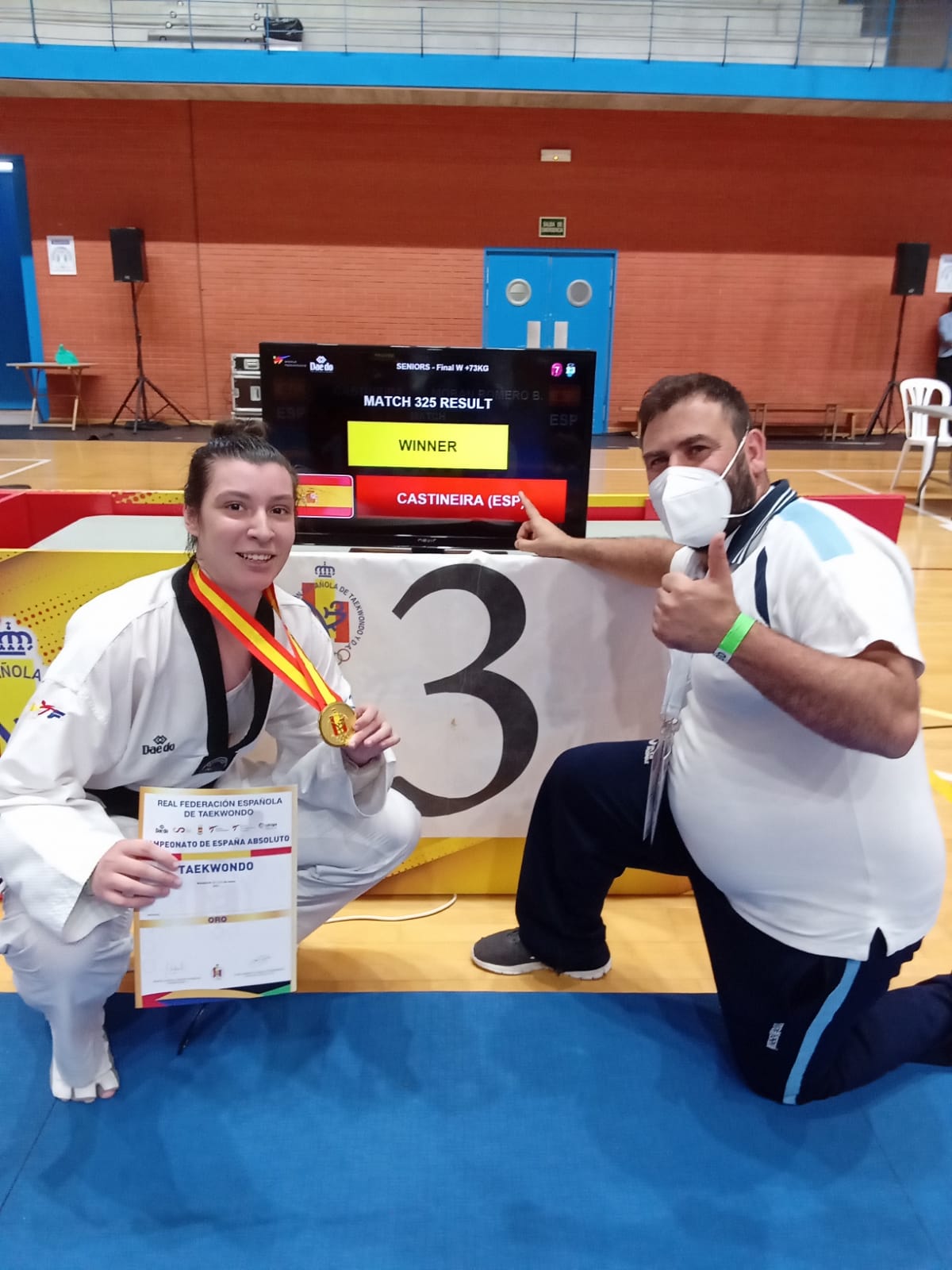 Equipo galego no Campionato de España de Combate feminino / FG Taekwondo