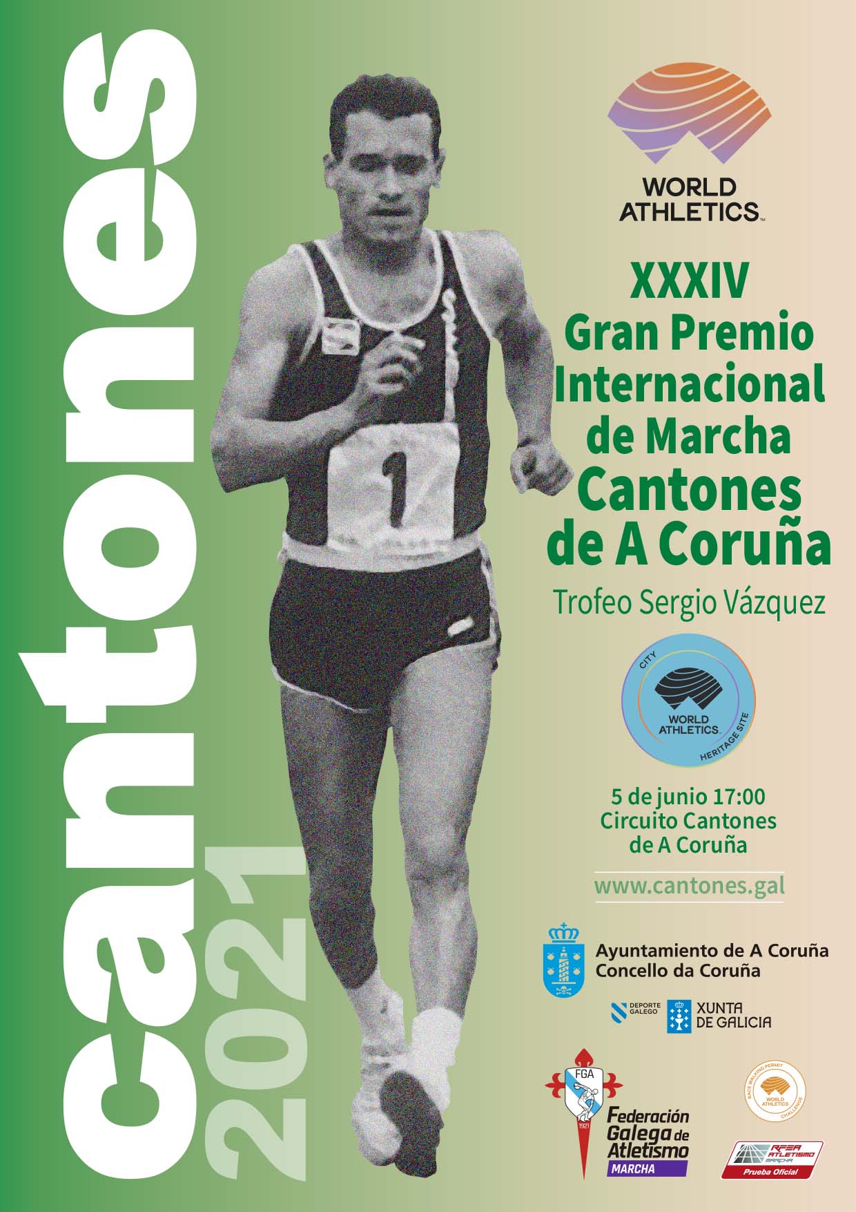 Jordi Llopart, protagonista do cartel oficial GP Cantones da Coruña / FGA