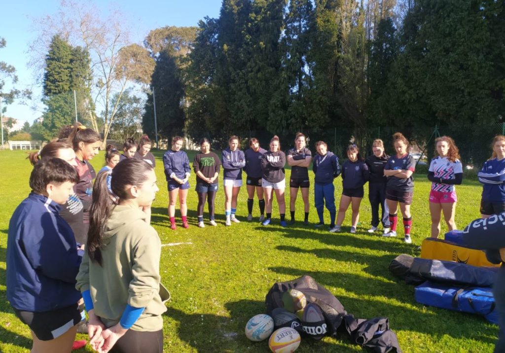 Selección Galega de rugby adestrando en Acea da Má / FEDERACIÓN GALEGA DE RUGBY