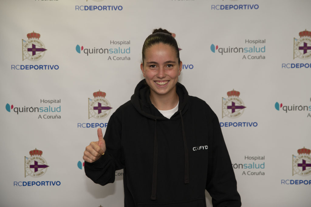 Carlota Sánchez, xogadora do Dépor ABANCA / RCD