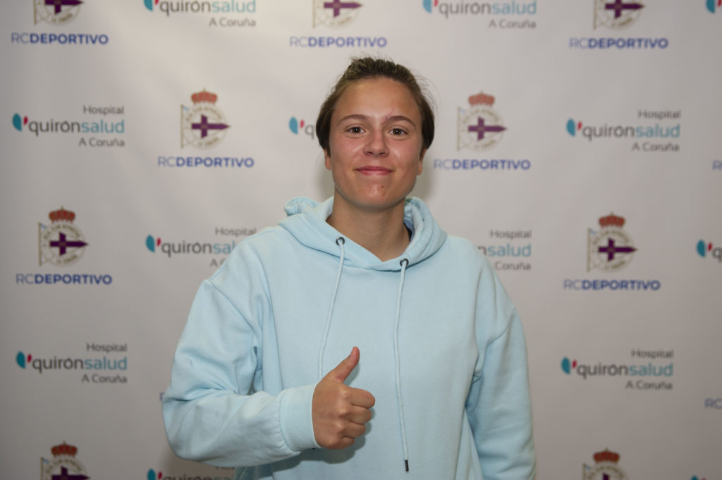 Nuria Gómez, xogadora do Dépor ABANCA / RCD