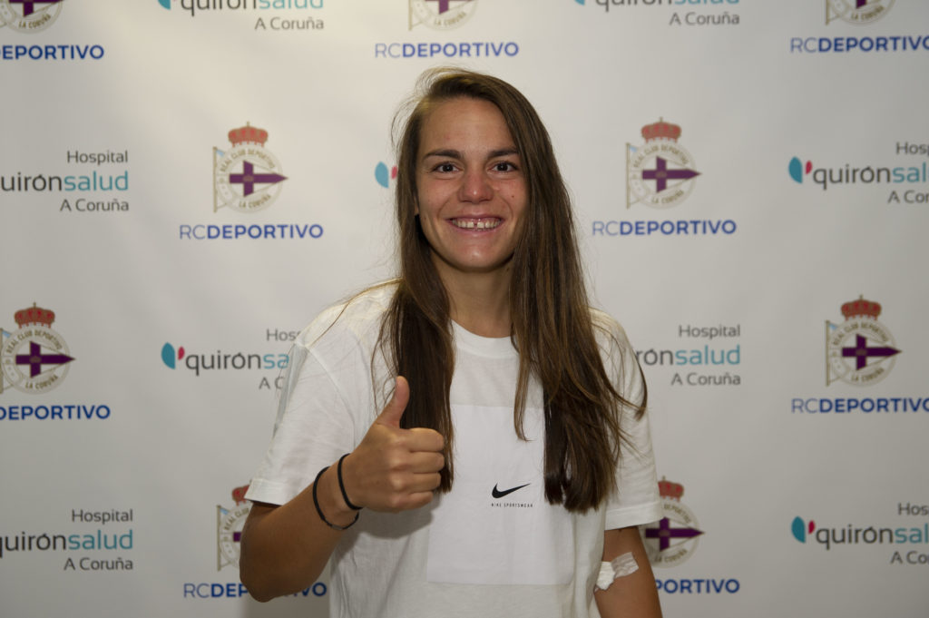 Yohana Gómez, xogadora do Dépor ABANCA / RCD