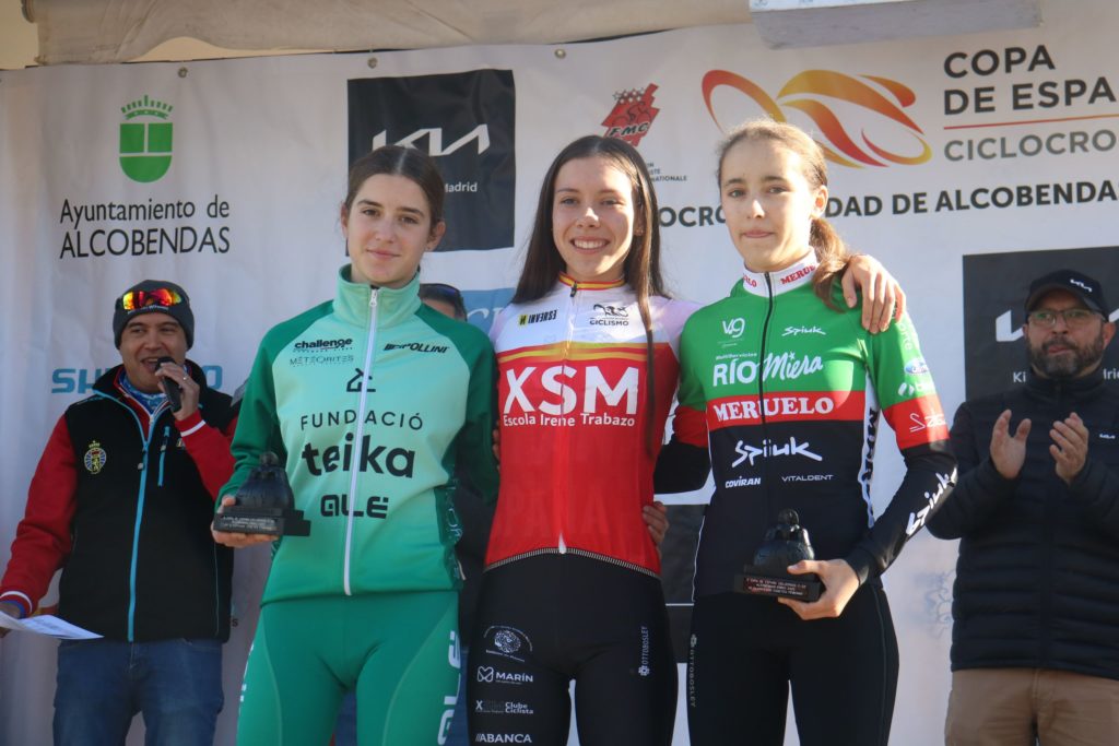 Lorena Patiño, ciclista galega do XSM, vence a proba de Alcobendas da Copa de España de ciclocrós / RFEC