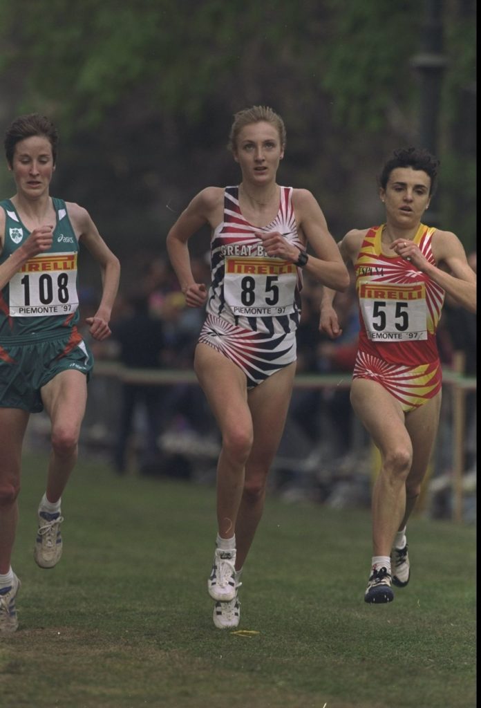 Julia Vaquero correndo o Europeo de campo a través de Piemonte 97 / IMAXE DA WEB EUROPEAN ATHLETICS