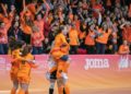Celebración dun gol do Burela na final Supercopa de España 2023 / BURELA FS