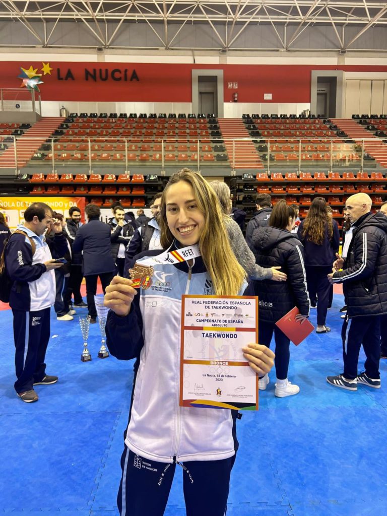 Sara Cortegoso, bronce no Campionato de España / FEDERACIÓN GALEGA DE TAEKWONDO
