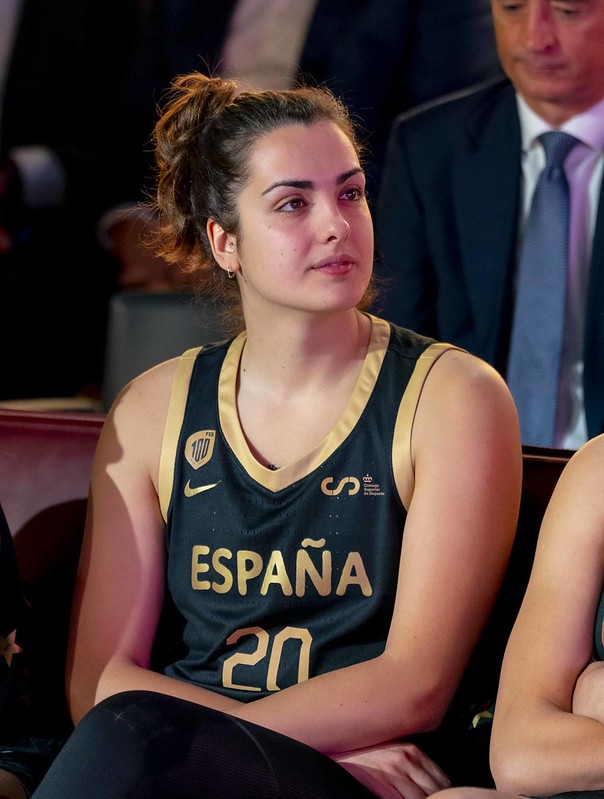 Paula Ginzo durante a presentación da Selección Española de baloncesto / FEB