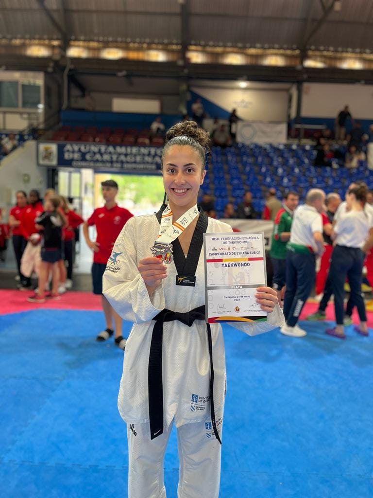 Irene Montemuiño, prata no estatal de taekwondo Sub-21 / FEDERACIÓN GALEGA TAEKWONDO