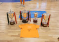O Burela, campión dos catro títulos nos que competíu na tempada 2022-23: Liga, Supercopa, Copa da Raíña e Copa Galicia / MANU GIL - BURELA FS