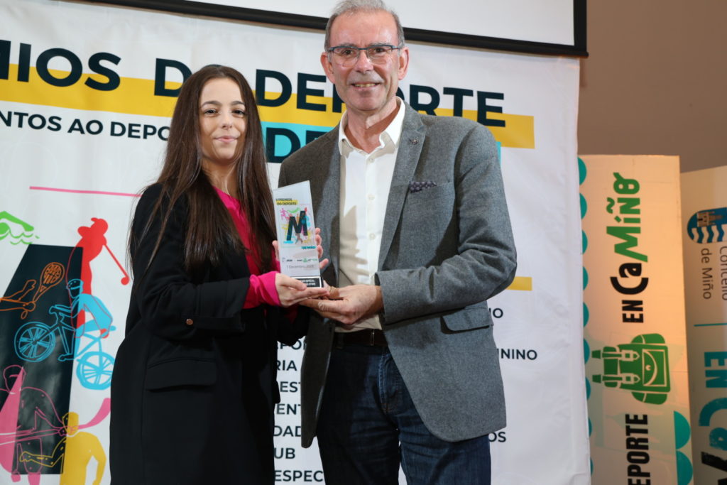 Emma Seijas Otero recibiu unha mención especial nos II Premios do Deporte Concello de Miño / CONCELLO DE MIÑO